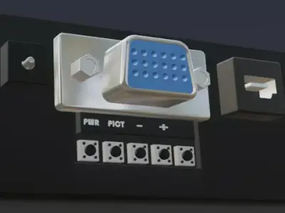 Airbus A320 MCDU Cockpit Unit 3D model