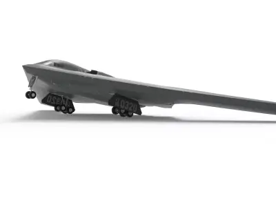 B2 Stealth Bomber Northrop Grumman Military Aircraft Plane 3D model