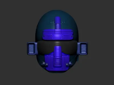 helmet high poly sculpt 3d printable  3D model 181