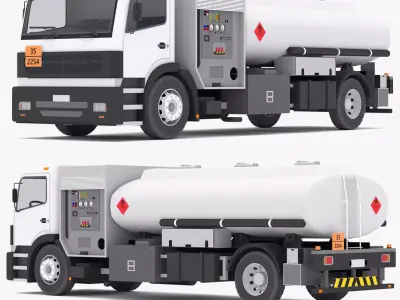 Generic Fueler Aircraft Low-poly 3D model