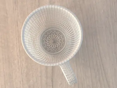 White Mug Free 3D model