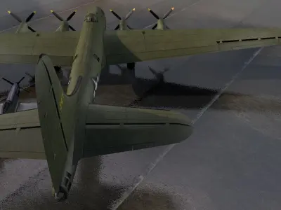 Douglas XB-19A Behemoth 3D model