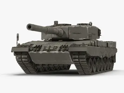 Leopard 2 Low-poly 3D model