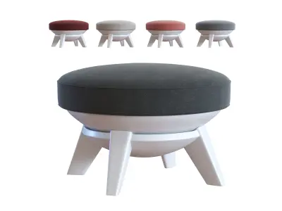 Modern Ottoman - Sway Lounge Seating Low-poly 3D model