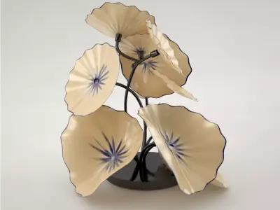 Flowers Ceramics Free 3D model