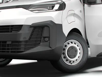 Fiat e Scudo CombiVan L3 HQ Interior 2024 3D model