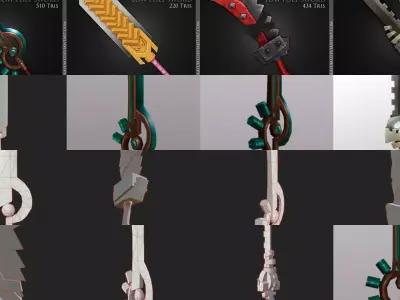 Stylized Swords 3D Model Collection