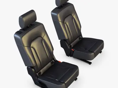 Car Seat Rear 3D model