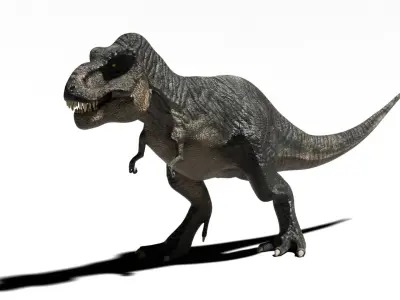 Trex Jurassic Park  -3d model- classics look Low-poly 3D model
