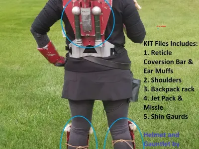 Mandalorian Armor and Helmet Mod Kit 3D print model