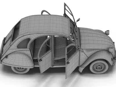Citroën 2CV 3D model