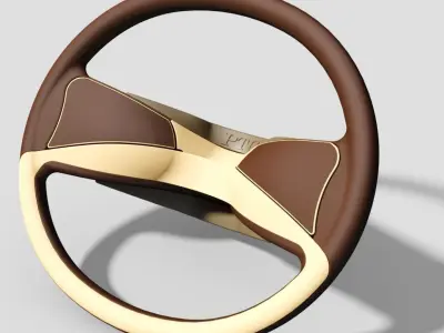 Steering wheel PTC Creo Free 3D model