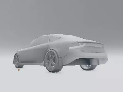 Audi a7- low poly Free low-poly 3D model