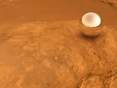 Mars Desert Landscape 8K HDRI  360Panorama EXR HDR JPG 3D model