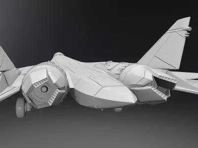 SU 57 Scale model 3D print model