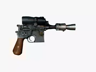 Gun star wars force awakens 3D model