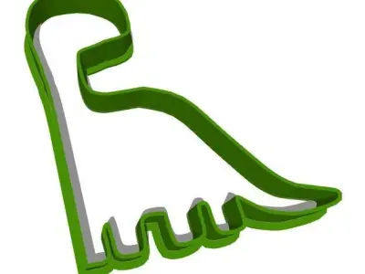 Combo 3 Dinosaur Cookie cutter 3D print model