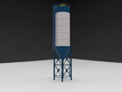 silo silage 3D model