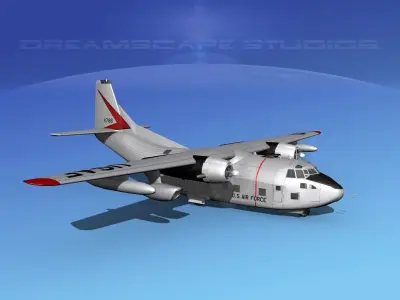Fairchild C-123K Provider V10 3D model