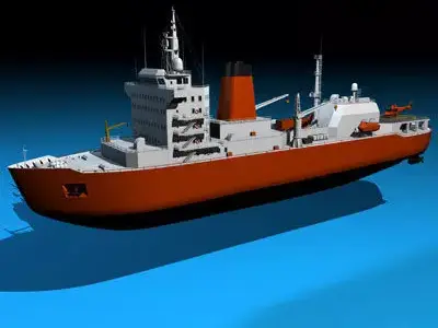 Icebreaker ship 3D model