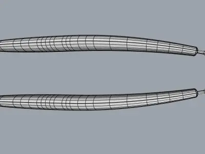 Smooth Nunchaku Fighting Sticks  3D model