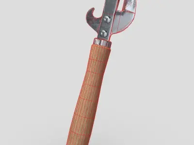Can Opener Low-poly 3D model
