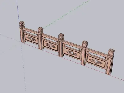 indian jodhpuri stone jali  Low-poly 3D model