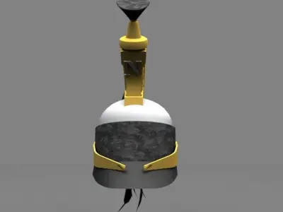 French CUIRASSIER HELMET Low-poly 3D model