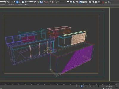 RECEPTIONS 3DS MAX 2015 5 MODEL 3D model