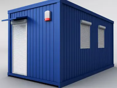 Container shipping house 3D model