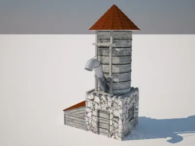 OLD WATER TANK 3D model