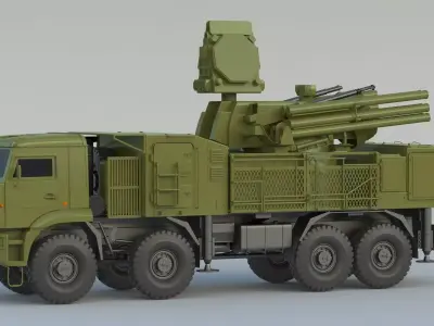 SAM Pantsir S1 SA-22 3D model