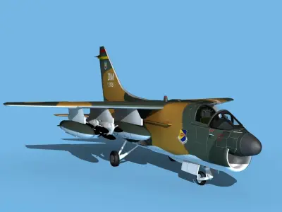 Chance Vought A-7E Corsair II V01 USAF 3D model