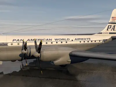 Boeing B-377 Stratocruiser 3D model