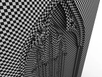 05 Medieval Gothic Windows Set 3D model