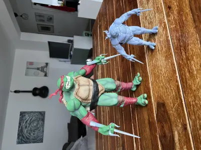 TMNT Turtle Raphael with Sais 3D print model