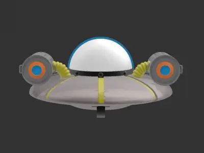 Rick and Morty spaceship 3D print model