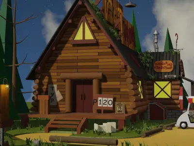 Mystery Shack Free low-poly 3D model