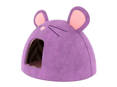 Mouse Meow Hut Cat Hut Cat Tent Pink 3D model