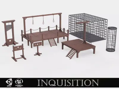 Inquisition set 3D Model Collection