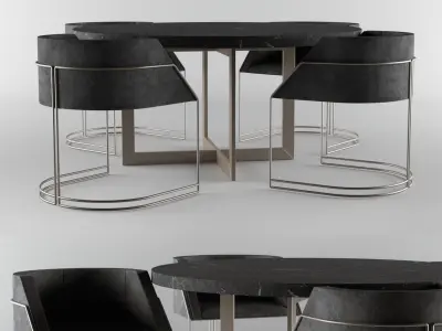 Dining Table Free 3D model 3
