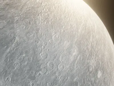 Photorealistic Mercury High-Res Textures and Sci-Fi Music Pack Low-poly 3D model