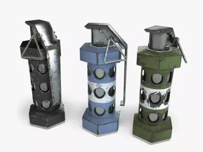 Falsh Grenade Free Free low-poly 3D model