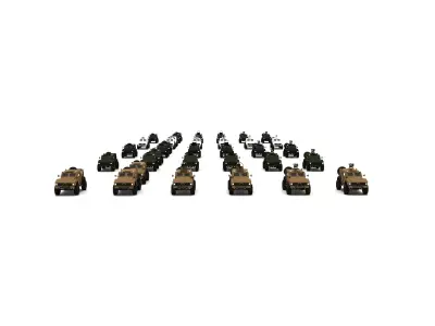 M-ATV Hunter Armored Vehicle  3D model