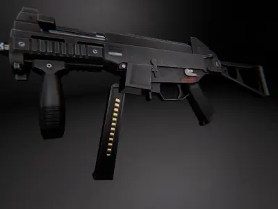 AAA UMP 45 Game Ready PBR Low-poly 3D model