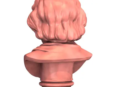 Albert Einstein Bust Sculpture 3D print model