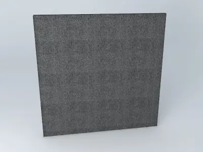 Mattress wall panel with holes Free 3D model