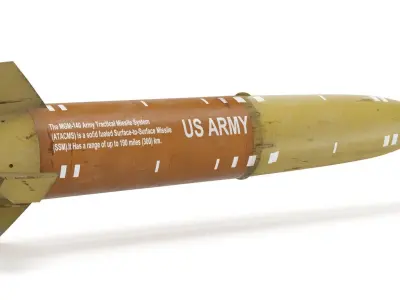 MGM-140-164-168 Army Tactical Missile System 3D model