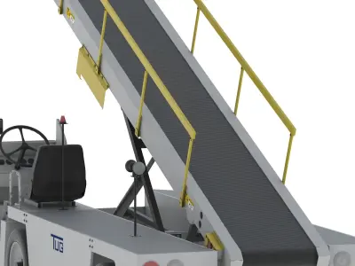 Airport Conveyor Belt Loader TUG 660 3D model