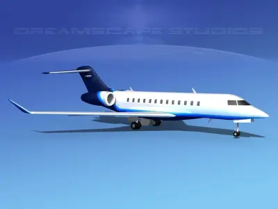 Bombardier Global Express 6000 V16 3D model